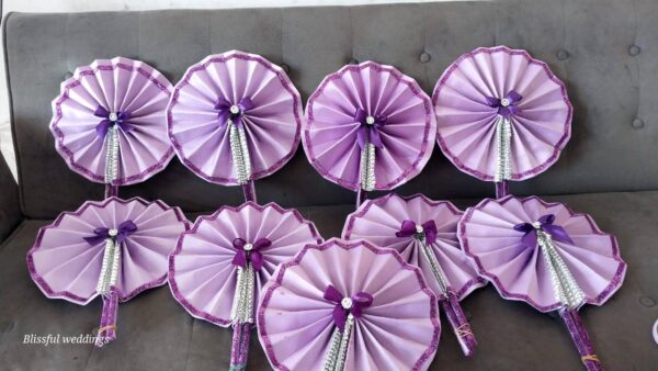bridesmaid fabric fan In your prefered colour