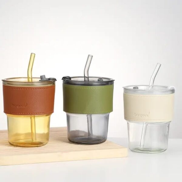 CUSTOMISED/PACKAGED GLASS TUMBLERL/STRAW plus facetowel - Image 2