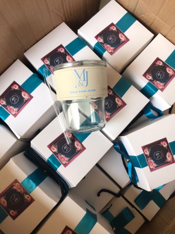 CUSTOMISED/PACKAGED GLASS TUMBLERL/STRAW plus facetowel - Image 3