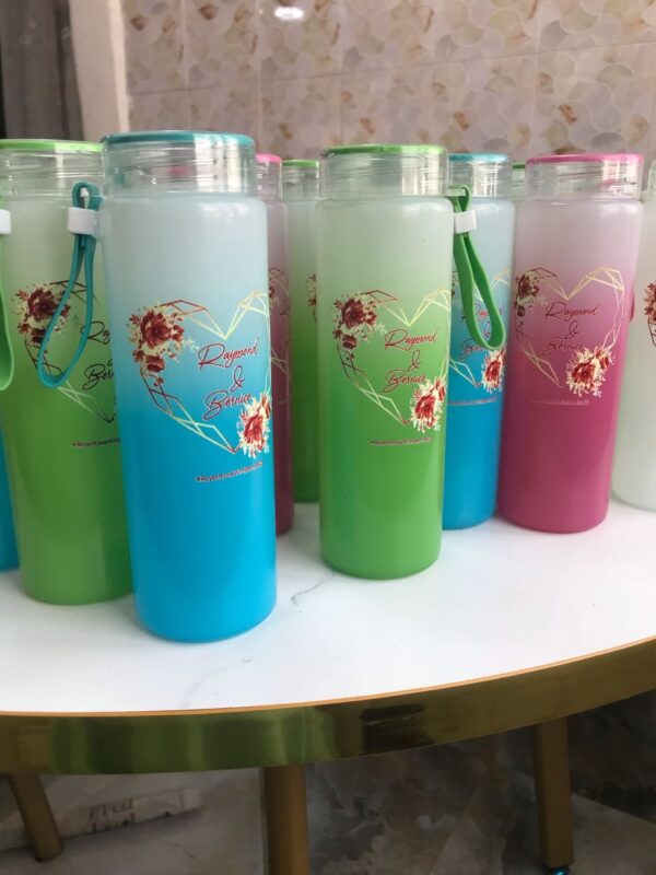 Frosted Glass Bottle 500ml - Image 3