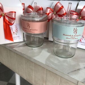 custom and packaged leather tumbler